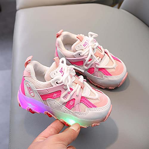 Детски чевли за момчиња девојки слатка мода предводени патики од дишење, случајно дете бебе, осветли тениски спортски чевли