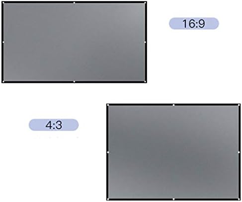 DSFEOIGY преклопување на проекторот завеса полиестер мека едноставна завеса за преклопување филм за завеси за завеси дома, отворено анти-лесен завеса