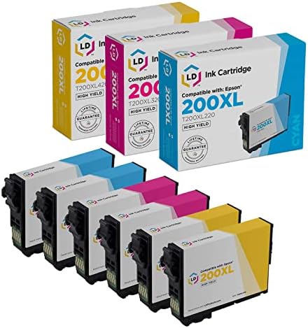ЛД производи Повторно воспоставени замени за касети со мастило за Epson 200XL 200 XL Висок принос
