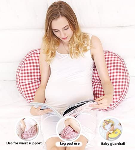 Перница за бременост за бремени жени, мека перница за тело за бременост, поддршка за грб, колкови, нозе, породилна перница со одвојлива