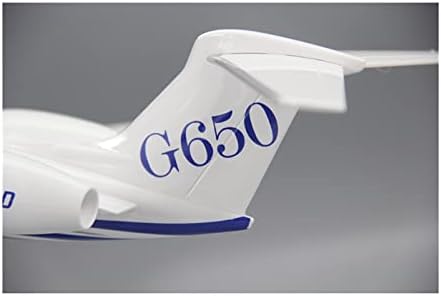 Модели на авиони 1:70 Scale Gulfstream G650 Оригинален ABS пластичен модел шупнат занаетчиски модел за декорација на подароци рамни