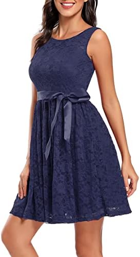 Фрагрен памучен фустан за жени, женски ретро цврста боја на резервоарот за вратот без ракави со шифон миди фустан