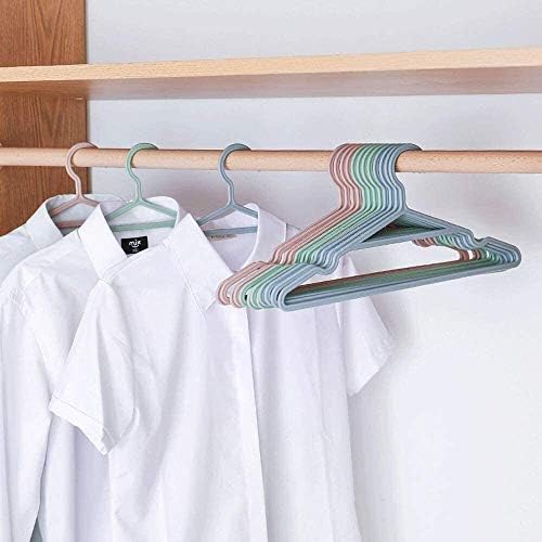 AccDuer Hangers Едноставен обичен пакет од 20 задебелни пластични закачалки заштеда на простор за плакарот за џемпери за палта за