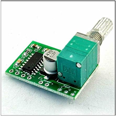 PAM8403 Mini 5V дигитална табла за засилувач со прекинувач потенциометар може да се напојува со USB