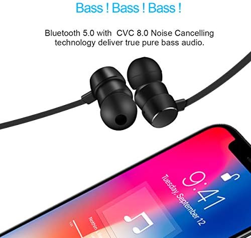 Wavefun Bluetooth Слушалки,Безжични Слушалки Bluetooth Слушалки Длабоко Бас Во Уво Безжични Слушалки Bluetooth 5 Со Режим На Игри, Чисти