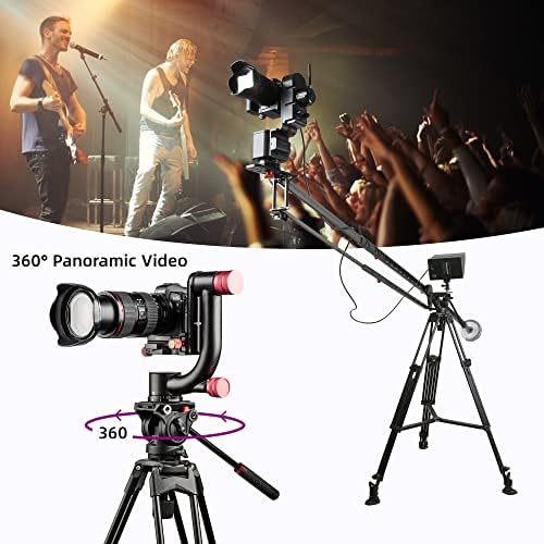 Viltrox VX-18m Професионални Тешки Видео Камера Статив Со Течност Повлечете Главата И Брзо Ослободување Плоча, 74 инчи, Макс Вчитување