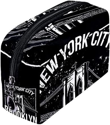 Мостот Бруклин Од Њујорк Шминка Торбичка За Козметика Мултифункционален Пренослив Организатор За Тоалети За Прибор За Шминка За Патување