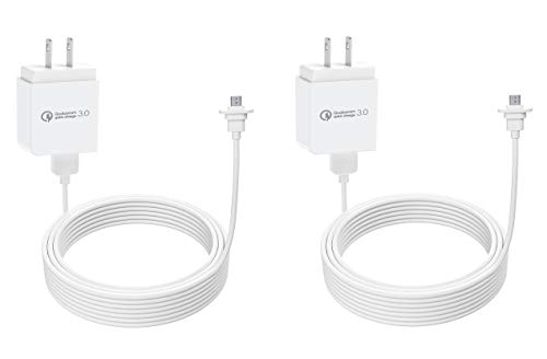 Кабел за полнење на OkeMeeo 30ft за Eufycam 2C Pro, Eufycam 2C, дополнителен кабел за долга моќност на отворено со адаптер за напојување