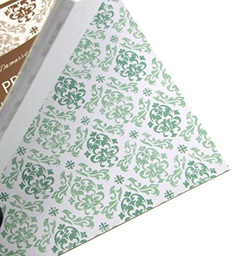 Влошки за магацини со хартија, 6-инчен x 6-инчен, еден свет Дамаск