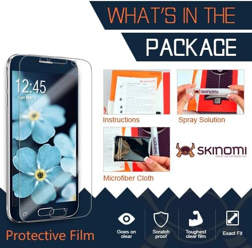 Заштитник на екранот Skinomi компатибилен со Samsung Galaxy Tab E 8.0 Clear Techskin TPU Anti-Bubbul HD HD филм