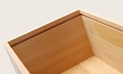 Премиум бамбус дрвен држач за дрвени ткива кутија за кутии за трпезарија за бања за кафе, дома деко