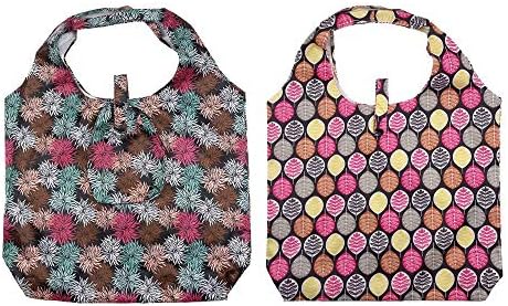 Торбички за намирници што се перат за еднократно торбички за купување тешка ткаенина од Оксфорд, преклопување во торбичка за