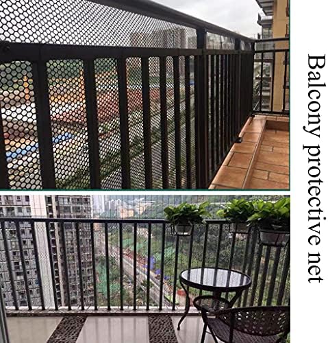 Деца Безбедност Нето Поддршка за прилагодување од 0,8 см мрежа против стареење пластичен материјал силен и издржлив за балкон/внатрешен двор/градинка