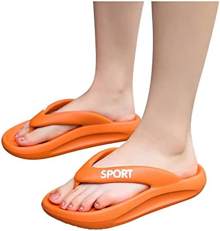 Двојни жени мажи влечки дебели дно кои не се лизгаат слајдови, лак поддржуваат удобни меки сандали од тинг ортотични флип-апостолки