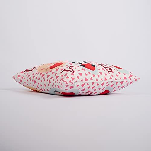 Loveубов животни розово декоративно бебе / детска соба фрли капа за перници