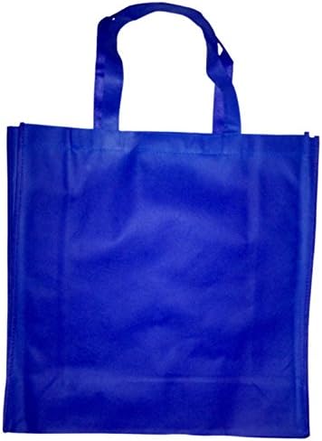 5 пакувања со сини промо торбички торбички за еднократно намирници и патувања или забавни торби за подароци за фаворизии