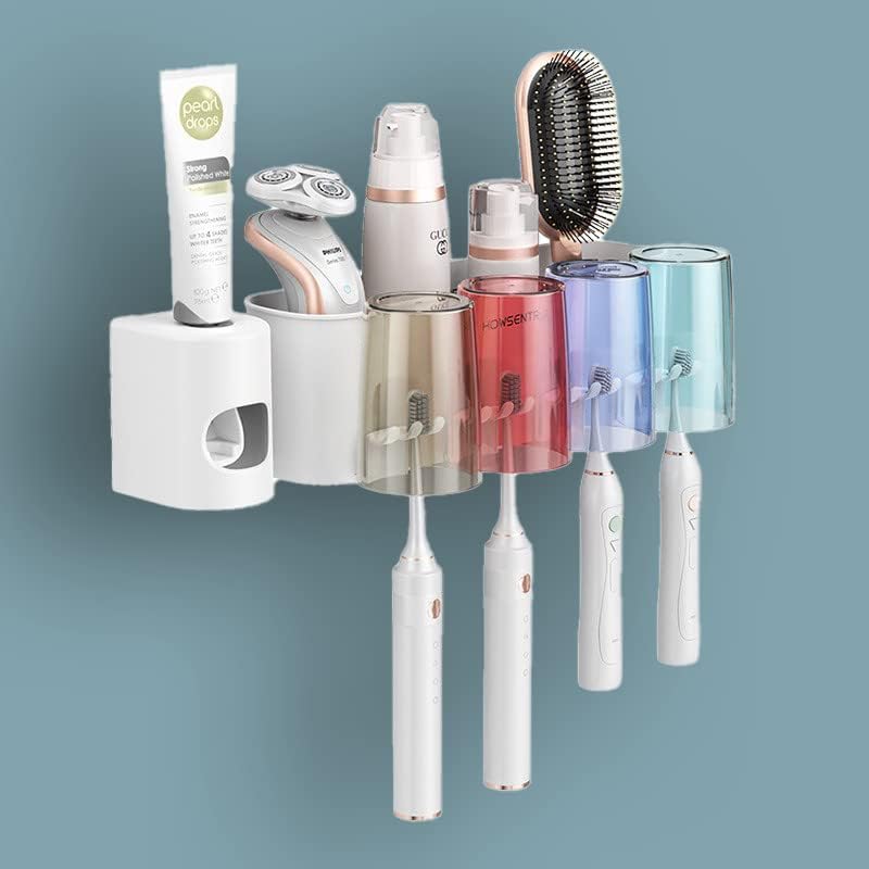 Држач за четкичка за заби со очила за заби чиј различен дизајн од 1 до 4 четки за заби