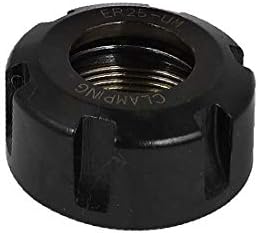 X-Gree M32 x 1,5 mm Thread ER25um Clicking Nut Black For CNC Milling Collet Chuck Holder Lathe (M32 x 1,5mm filettatura er25um di serraggio