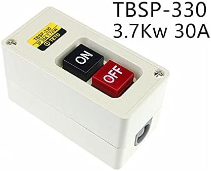 TWRQA 1PCS 3.7kW 30A Вклучено/Исклучено Вклучување на копчето TBSP-330 3 фаза за машини за текстил