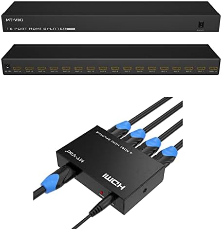 HDMI Splitter 1x4 + HDMI Splitter 1x16
