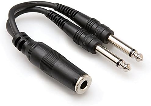 HOSA YPP-106 1/4 TSF до двојна 1/4 TS Y кабел