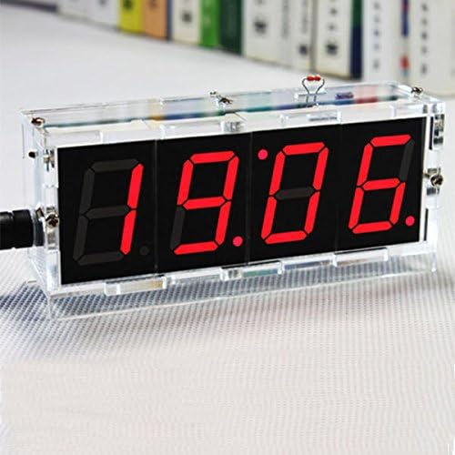 DRNKS DIY 4 цифрен LED електронски комплет за часовникот за контрола на температурата на светлината верзија DIY електронски модул
