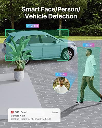 ЗОСИ 4K 16CH SECERT SECUTION CAMERASE SYSTEM со откривање на возило со лице за лице, 12 x 5MP автоматско следење на автоматско следење PTZ POE