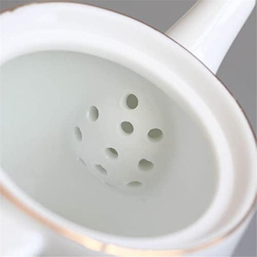 Yczdg Бела глазура чајник керамички рачно изработен керамички керамички чајник филтер котел за пиење прибор за пиење домаќинство