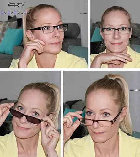 Очила За Очи Заштедете 10% На Комплет 4 Пакувајте Двобојни Очила за Читање и 3 Читачи на Полу-раб +4.00