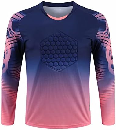 Аиху Менс голманот Jerseyерси Градите на градите во фудбалски фудбалски фудбалски униформа тренсинг маица со долги ракави спортска