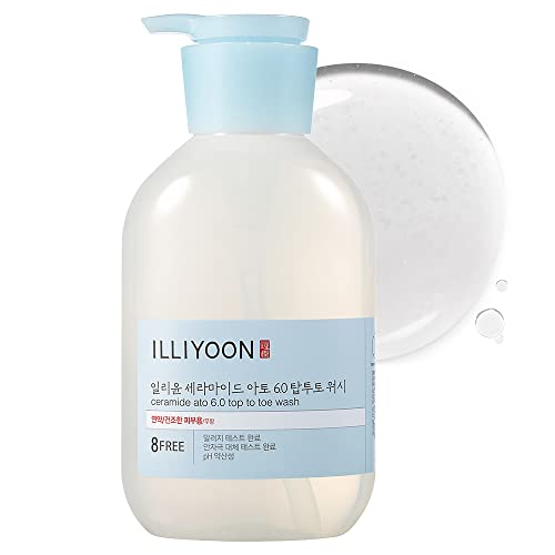Illiyoon Ceramide Ato 6.0 Top top to Top Main за миење на телото 500 ml, 16,9 fl oz