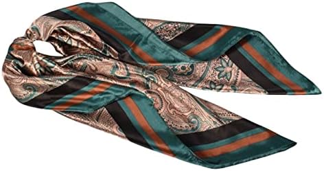 Кагајд главни шамии за жени сатен кашу цвет отпечатоци квадратна шамија на глава шал за жени зимски топли марами