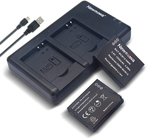 Newmowa DMW-BCM13 Батерија И Двојна USB Полнач Комплет За Panasonic DMW-BCM13,DMW-BCM13E, DMW-BCM13PP и Panasonic Lumix DC-TS7, DMC-FT5,