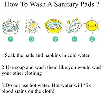 6 парчиња апсорбираат санитарни влошки за еднократно користење/миење на бамбус крпа менструални влошки + 1 парчиња мини влажна торба сет од 7