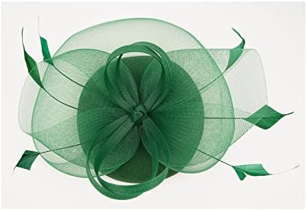 Factsенски фасцинатори од 20 -тите години од 50 -тите години на фердуција фасцинаторски панделки цветни мрежи Дерби капа за Ноќта на