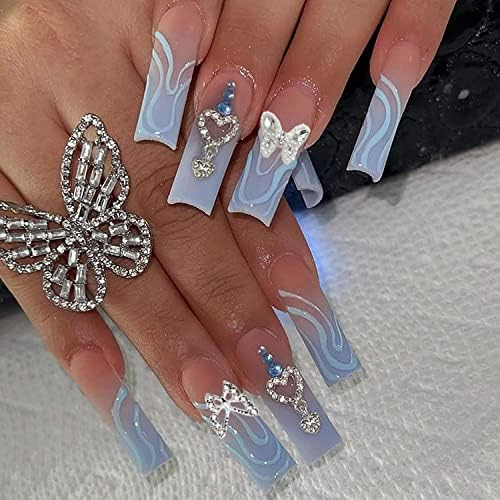 Cachimoo 3D Puterfly Nail Charms, 20 парчиња легура златни сребрени пеперутки привлечни камења за нокти за жени нокти уметност декорација занаетчиски накит DIY