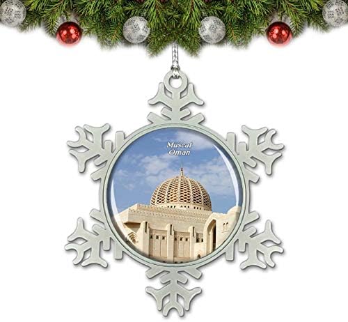 Умсуфа Гранд џамија Мускат Оман Божиќ украсен украс Кристал метален сувенир подарок