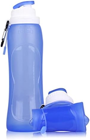 LMMDDP 500ml Силиконски шише со вода што може да се преклопи 500 ml Топ силиконски шишиња со вода за патувања на отворено
