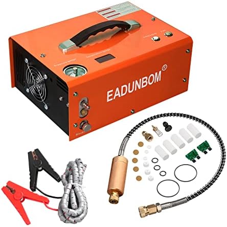 Eadunbom PCP Air Compressor 4500PSI/30MPa Вграден адаптер за напојување со напојување со напојување со напојување со напојување со