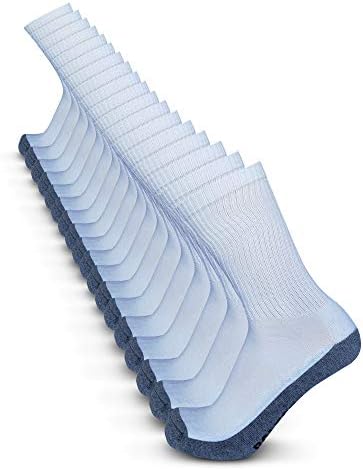 Болтер 18 пакуваат машки атлетски екипи чорапи за цел ден удобност целосно синтетички