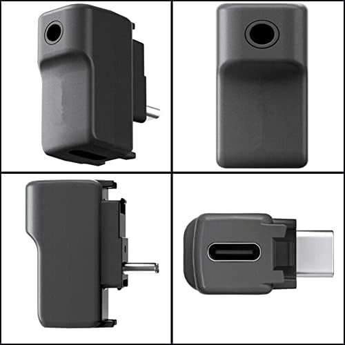 Адаптер Mudoauer 3,5 mm MIC за INSTA360 Еден X2/RS додатоци за додатоци на камера, пренесување на податоци, додаток за додаток на