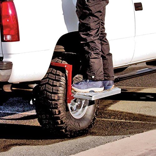 Powerbuilt The Tight Duty Tire Чекор за камион, SUV, челична површина што не се лизга, прилагодлива за да се вклопи во гума, преклопете рамно