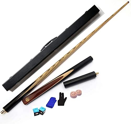 Qianmei Pool Cue Sticks 58-инчен 3/4 Заеднички ракотворби за занаетчиски плочки од дрво билијард базен со стапчиња, 9,8/11,5 мм