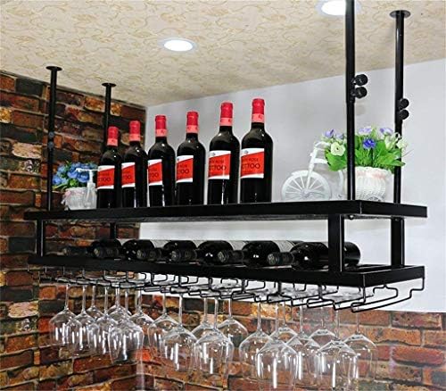 Креативна едноставност, креативно железо, креативна едноставност, решетката за вина wallидна полица за складирање на вино на две