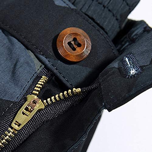 Озммјан мажите Камо карго шорцеви опуштени се вклопуваат мулти-џебни шорцеви на отворено маскирни шорцеви, кои пешачат во воени