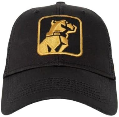 Mack Trucks Buldadog Bladog Black & Gold Square Patch Mesh Trucker Snapback Hat/Cap