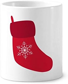 Божиќна снегулка чорап Црвен фестивал, држач за четки за заби