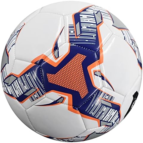 Официјална големина на фудбалска топка Сенстон 5 со пумпа за деца, мажи, жени во затворен простор на фудбалска топка со големина 5