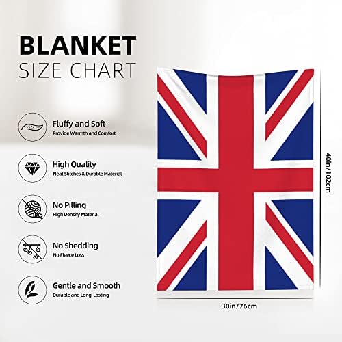 QG ZZX британско знаме бебе ќебе за момчиња девојчиња ќебе ќебе ќебе