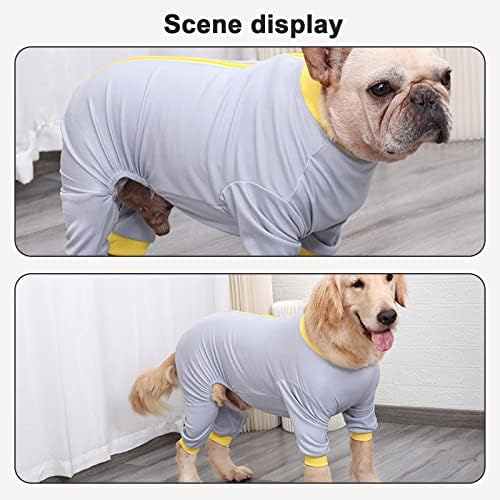 Bignado Dog Sweatshirt надградба на бамбус-влакна со долги ракави кучиња, смирувачки палто, палто, пријатно за кожата, меко дишењето,